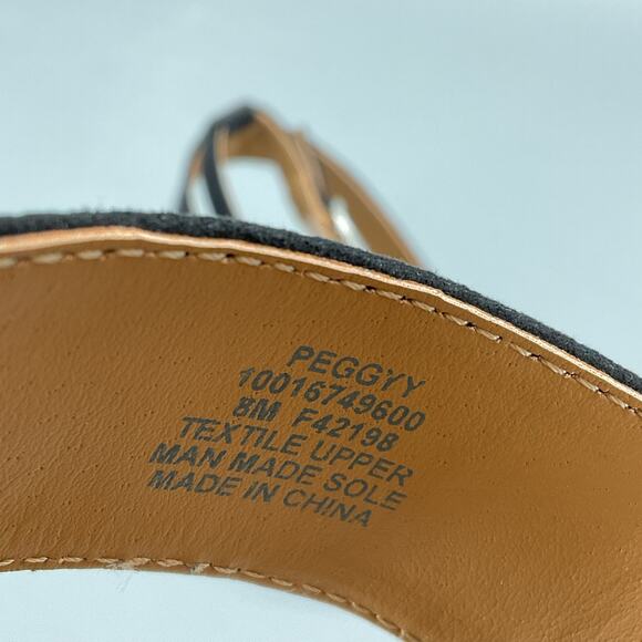 NEW Style & Co Women’s Peggyy Ankle Strap Espadrille Flat Sandals Black Size 8M - Picture 6 of 10